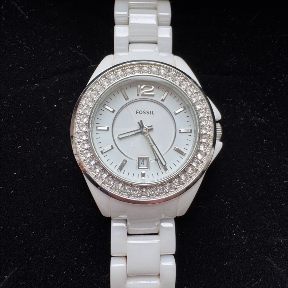 Fossil White Ceramic Watch